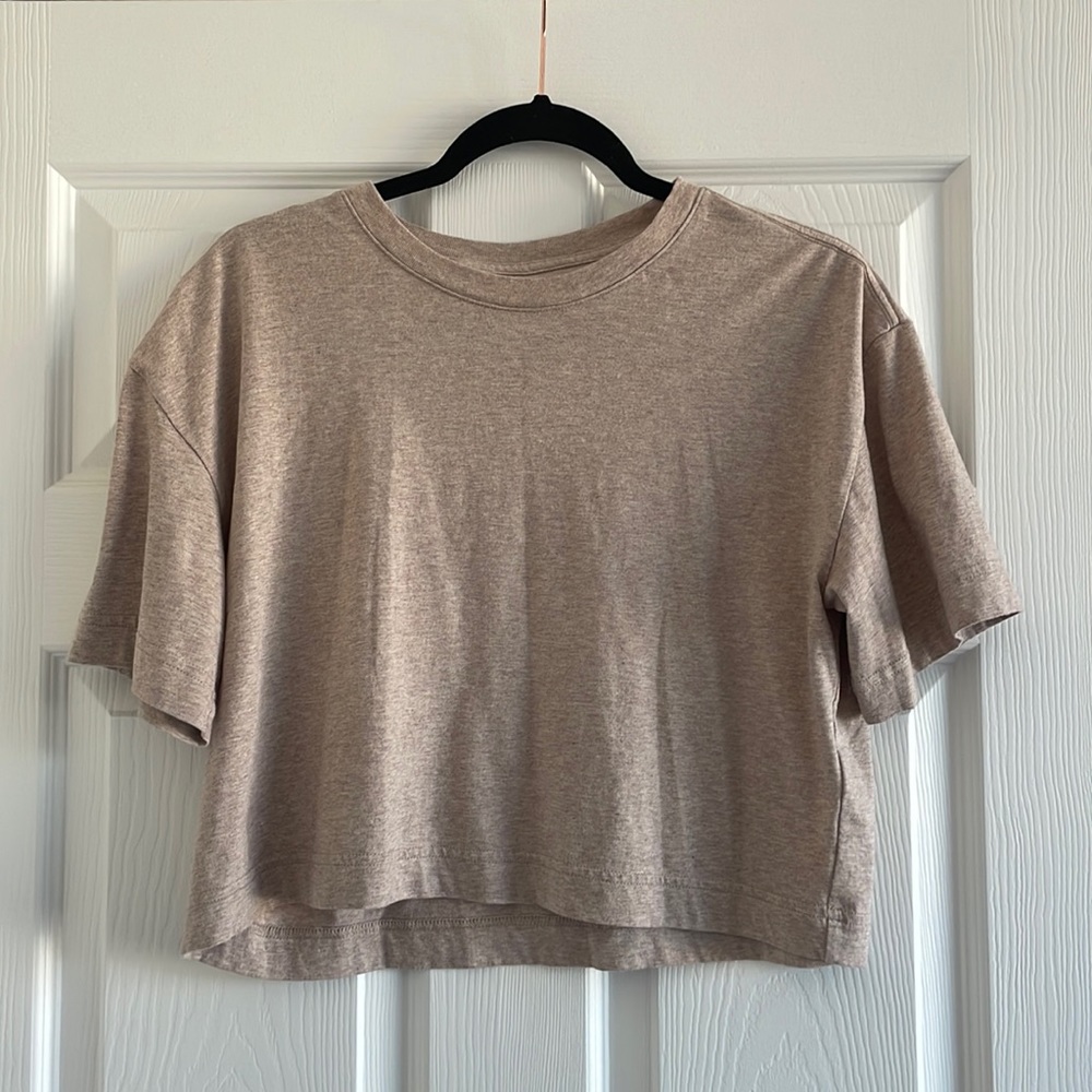 Everlane Cropped Organic Cotton Tee